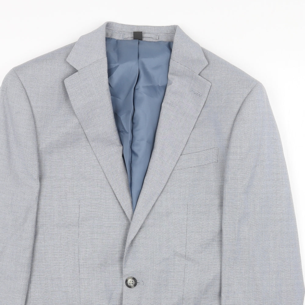 Mens UK Size 36 Marks and Spencer Regular Blue Suit Jacket