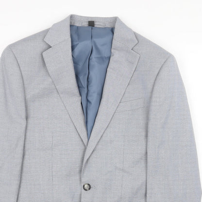 Mens UK Size 36 Marks and Spencer Regular Blue Suit Jacket