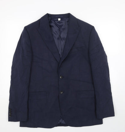 Mens UK Size 42 Marks and Spencer Regular Blue Suit Jacket