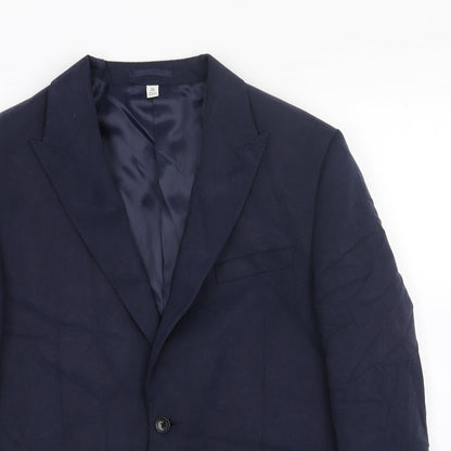 Mens UK Size 42 Marks and Spencer Regular Blue Suit Jacket