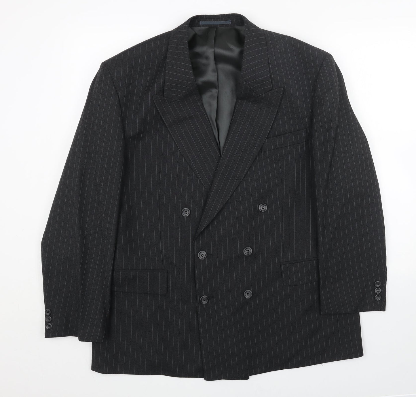 Mens UK Size 44 Preworn Regular Black Suit Jacket