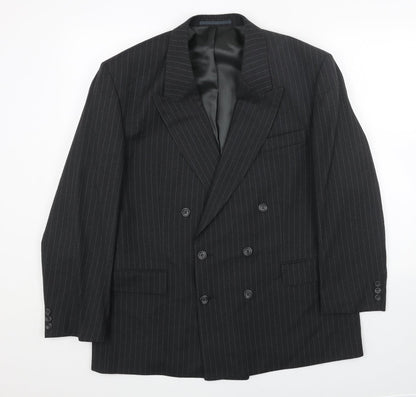 Mens UK Size 44 Preworn Regular Black Suit Jacket