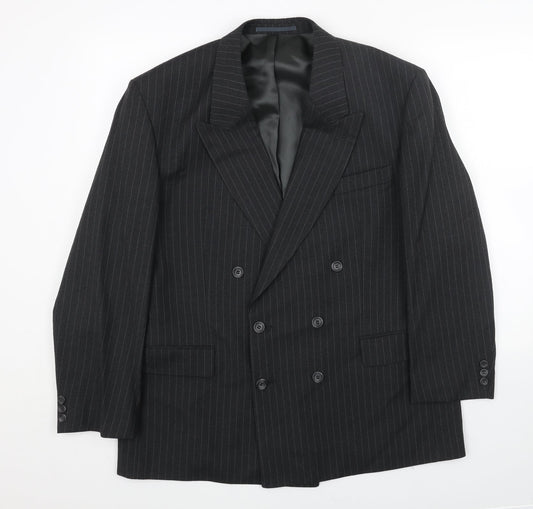 Mens UK Size 44 Preworn Regular Black Suit Jacket