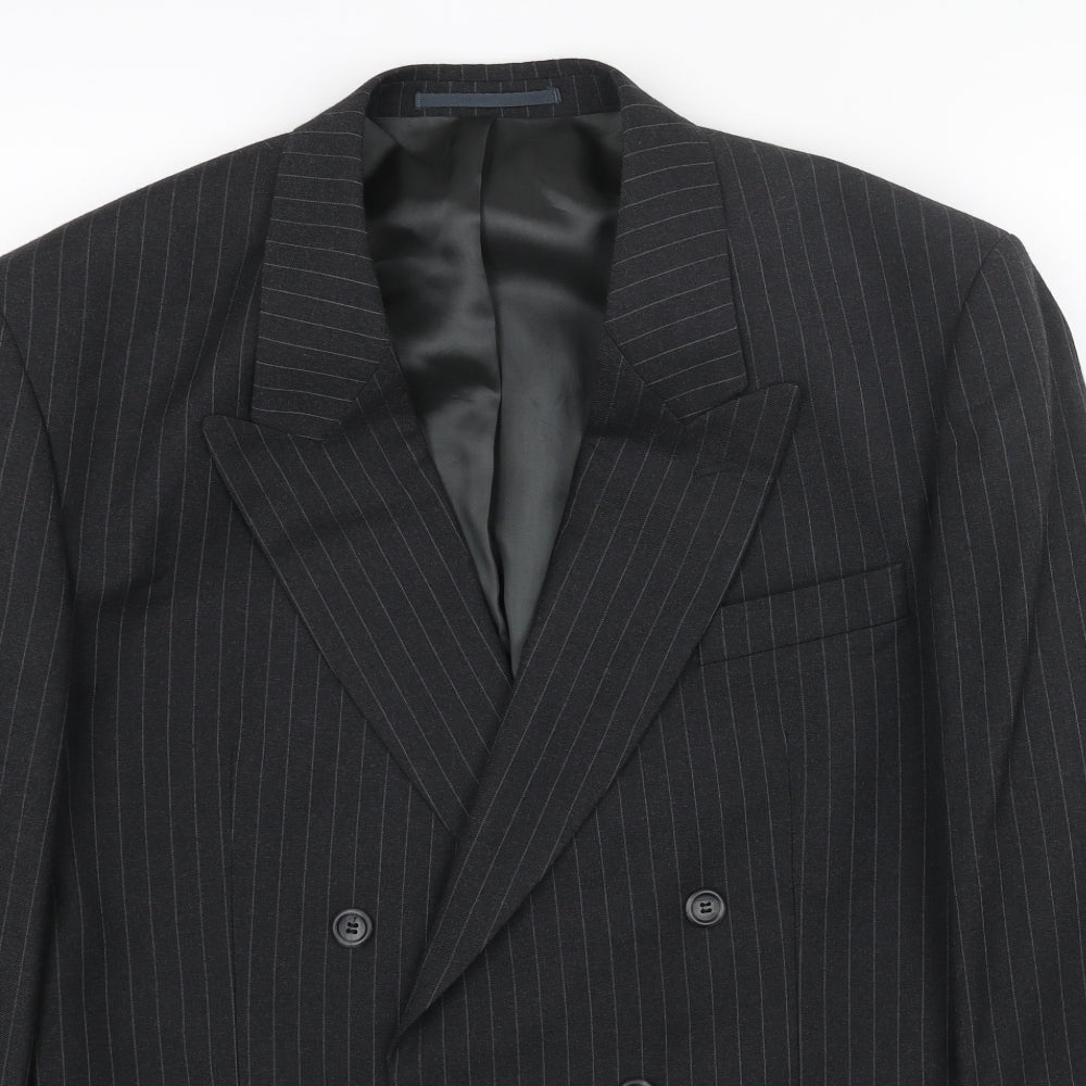 Mens UK Size 44 Preworn Regular Black Suit Jacket