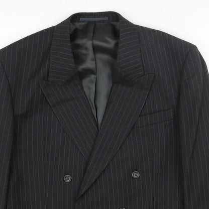 Mens UK Size 44 Preworn Regular Black Suit Jacket