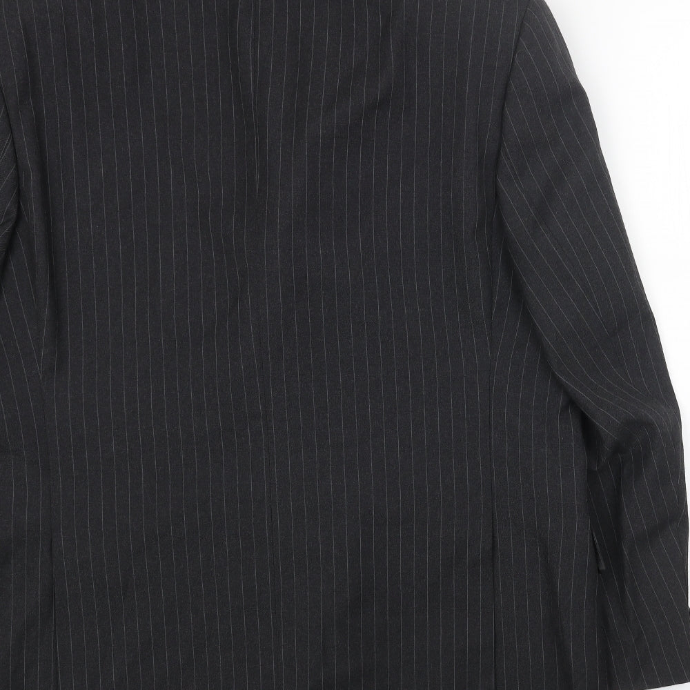 Mens UK Size 44 Preworn Regular Black Suit Jacket