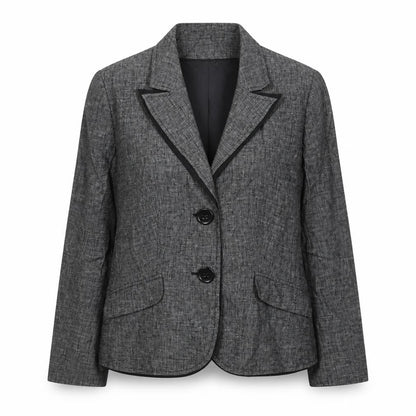 BANDOLERA Womens Grey Jacket Blazer Size 16 Button