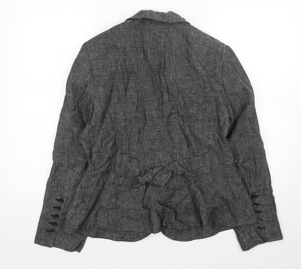 BANDOLERA Womens Grey Jacket Blazer Size 16 Button