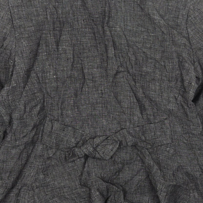 BANDOLERA Womens Grey Jacket Blazer Size 16 Button