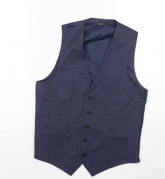 Mens UK Size 36 Marks and Spencer Regular Blue Suit Jacket
