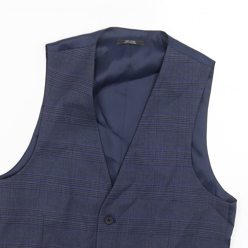 Mens UK Size 36 Marks and Spencer Regular Blue Suit Jacket