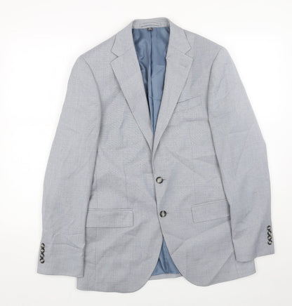 Mens UK Size 38 Marks and Spencer Regular Blue Suit Jacket