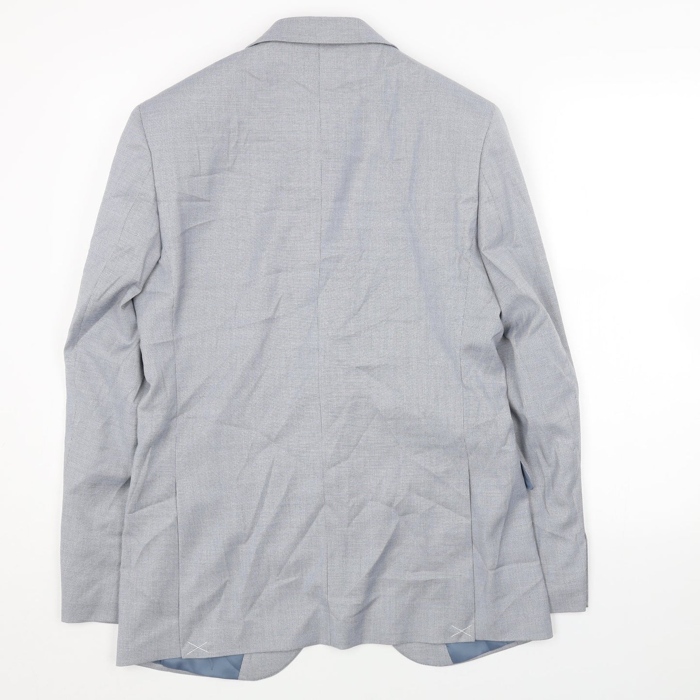 Mens UK Size 38 Marks and Spencer Regular Blue Suit Jacket