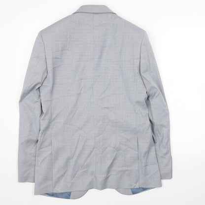 Mens UK Size 38 Marks and Spencer Regular Blue Suit Jacket
