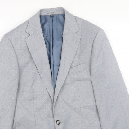 Mens UK Size 38 Marks and Spencer Regular Blue Suit Jacket
