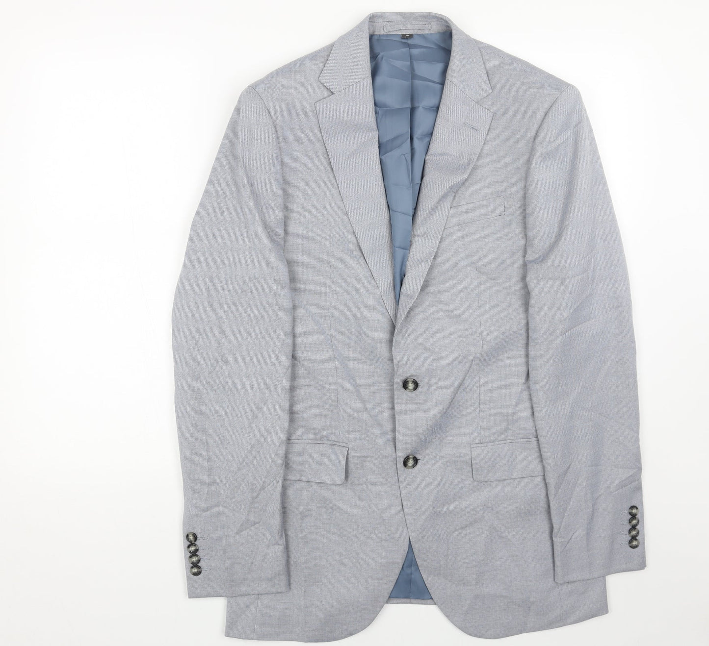 Mens UK Size 38 Marks and Spencer Regular Blue Suit Jacket