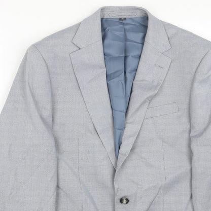 Mens UK Size 38 Marks and Spencer Regular Blue Suit Jacket