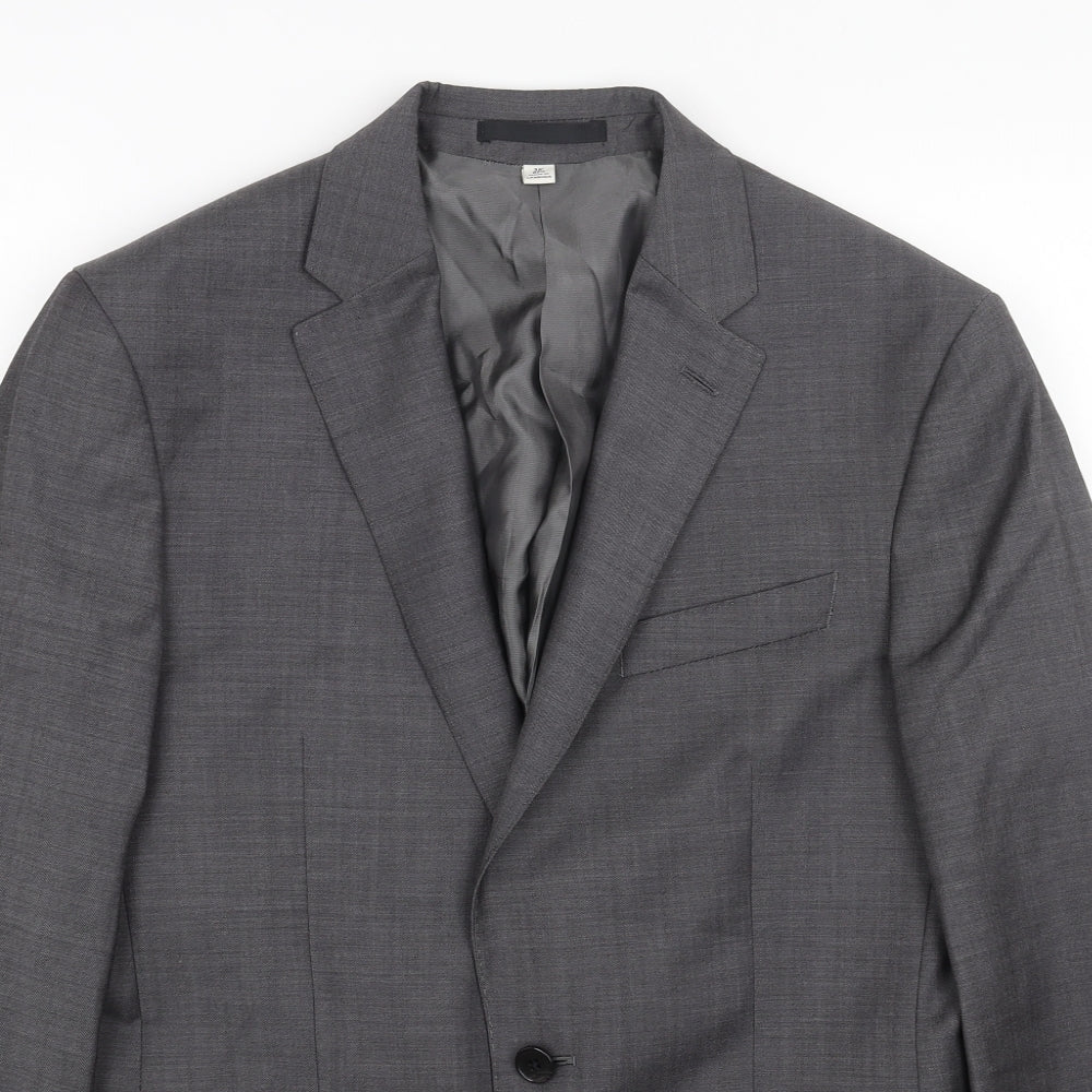 Mens UK Size 38 Marks and Spencer Regular Grey Suit Jacket