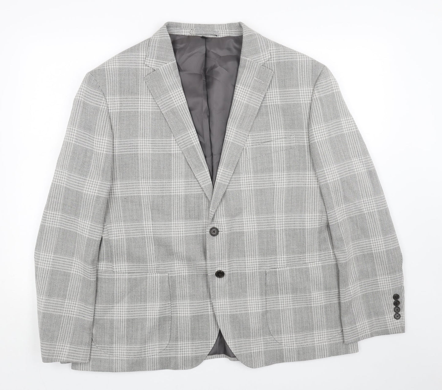 Mens UK Size 46 Marks and Spencer Regular Grey Suit Jacket