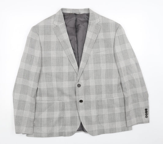 Mens UK Size 46 Marks and Spencer Regular Grey Suit Jacket