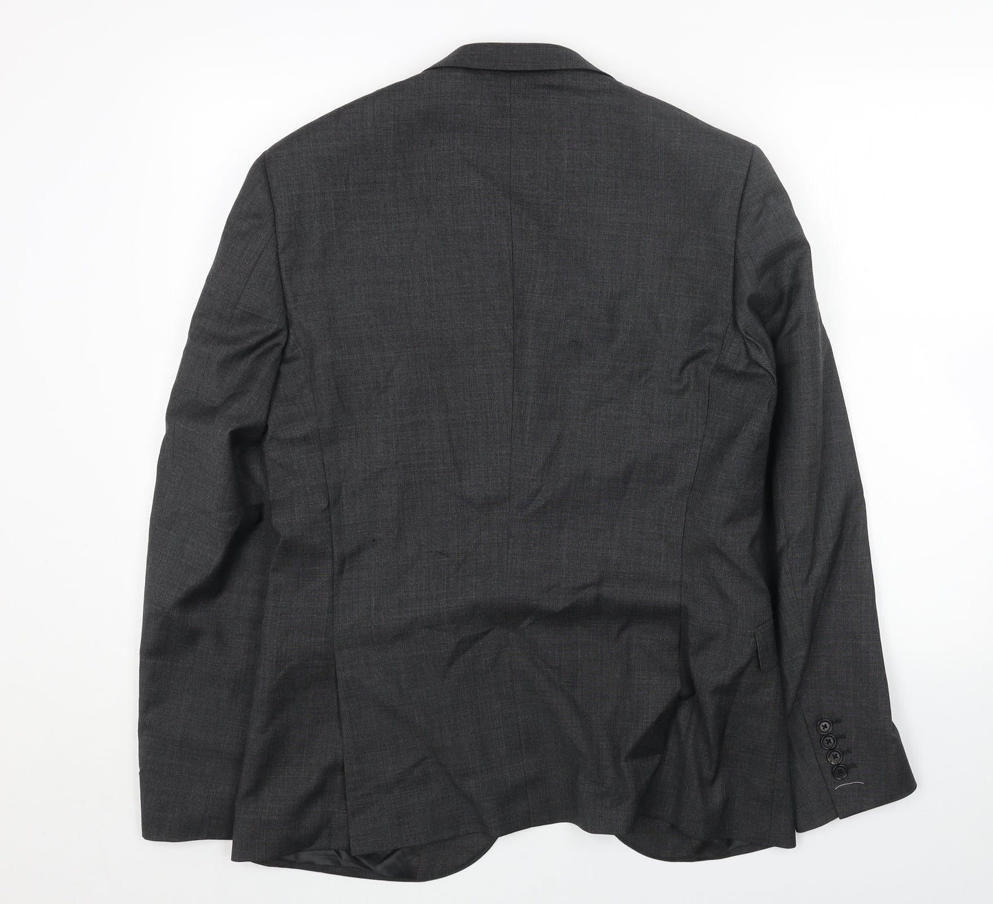 Mens UK Size 38 Preworn Regular Grey Suit Jacket