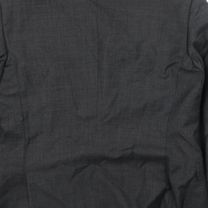 Mens UK Size 38 Preworn Regular Grey Suit Jacket
