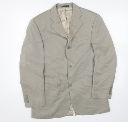 Mens UK Size 38 River Island Regular Beige Suit Jacket