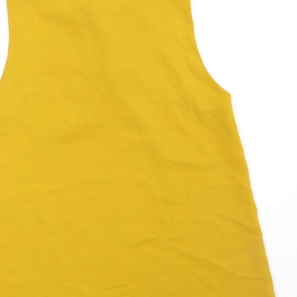Womens UK Size 8 Misstruth Yellow Basic Blouse