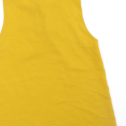 Womens UK Size 8 Misstruth Yellow Basic Blouse