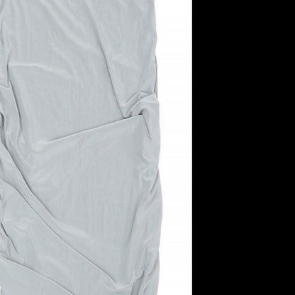 Nikka Womens Grey Polyester Bandage Skirt Size 10