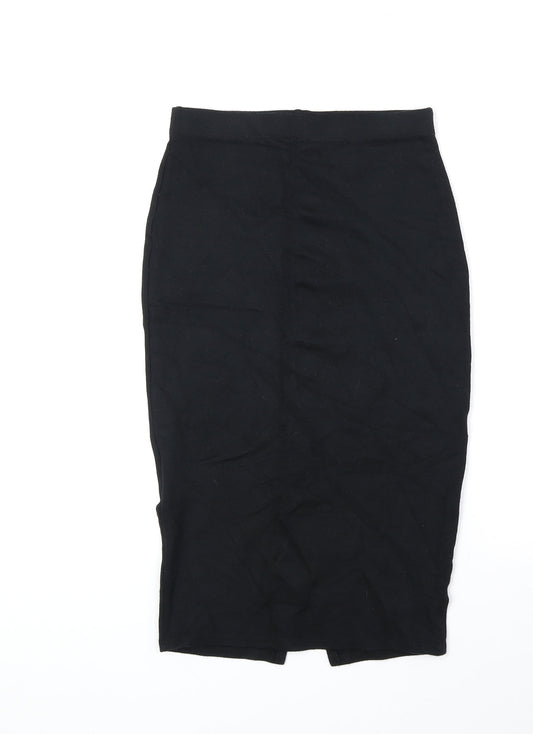 George Womens Black Viscose Straight & Pencil Skirt Size 8