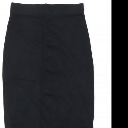 George Womens Black Viscose Straight & Pencil Skirt Size 8