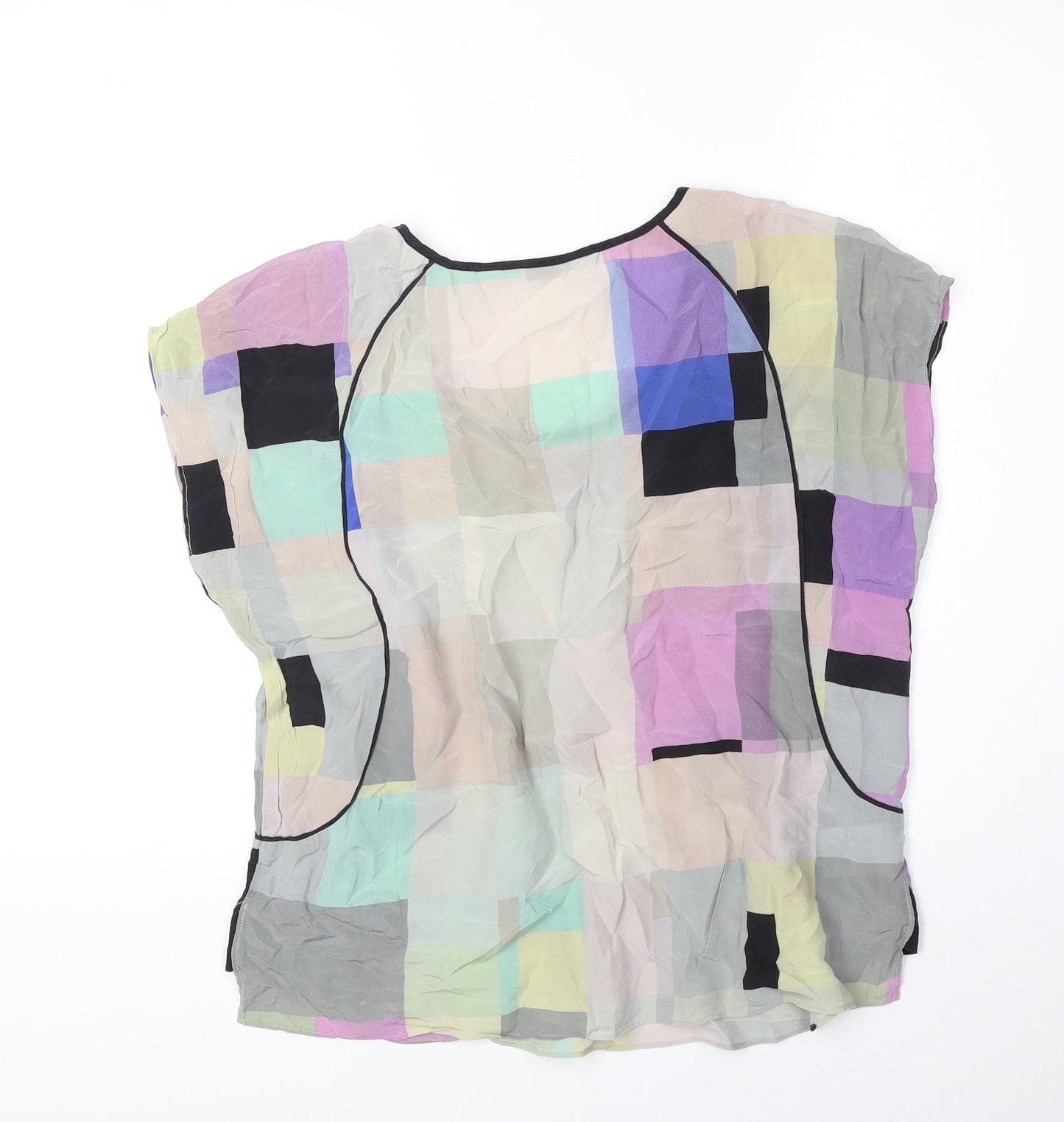 Womens UK Size XS Country Road Multicoloured Basic Blouse
