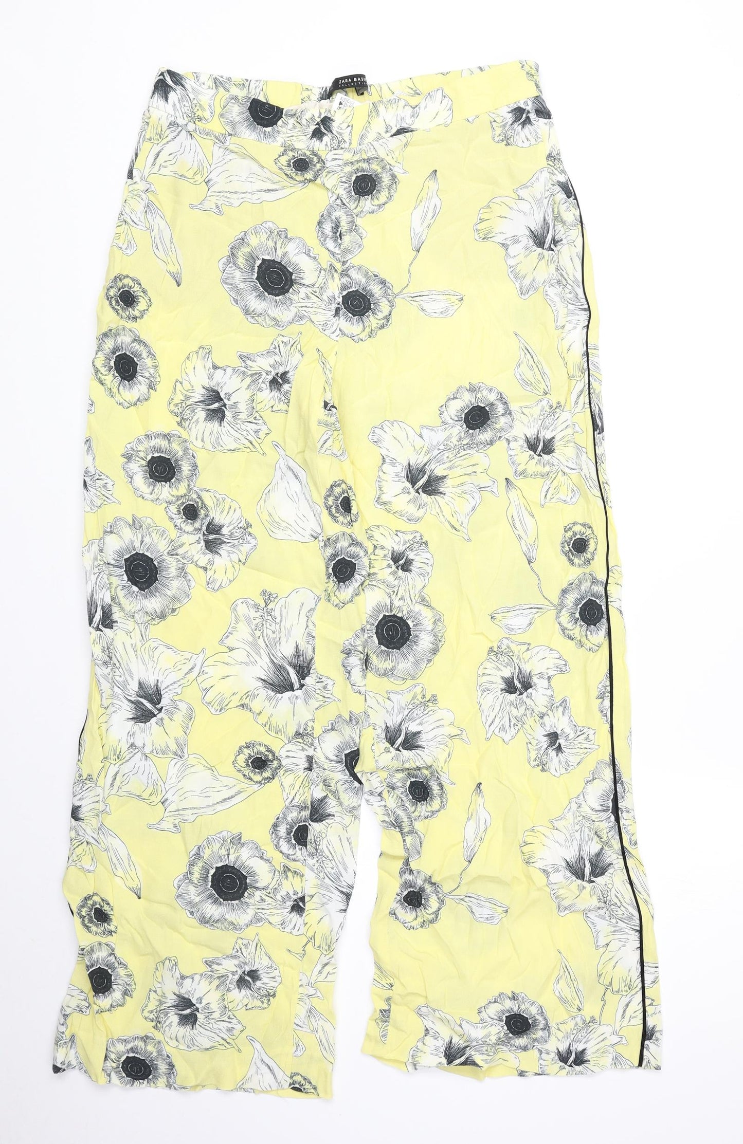 Womens UK Size L Zara Regular Fit  Yellow Trousers
