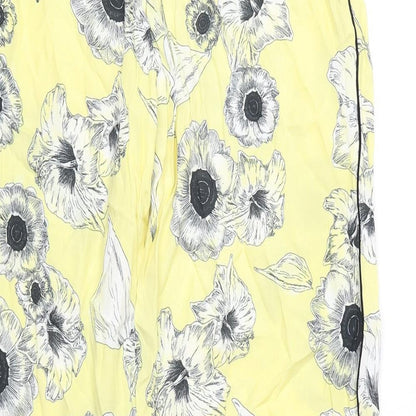 Womens UK Size L Zara Regular Fit  Yellow Trousers