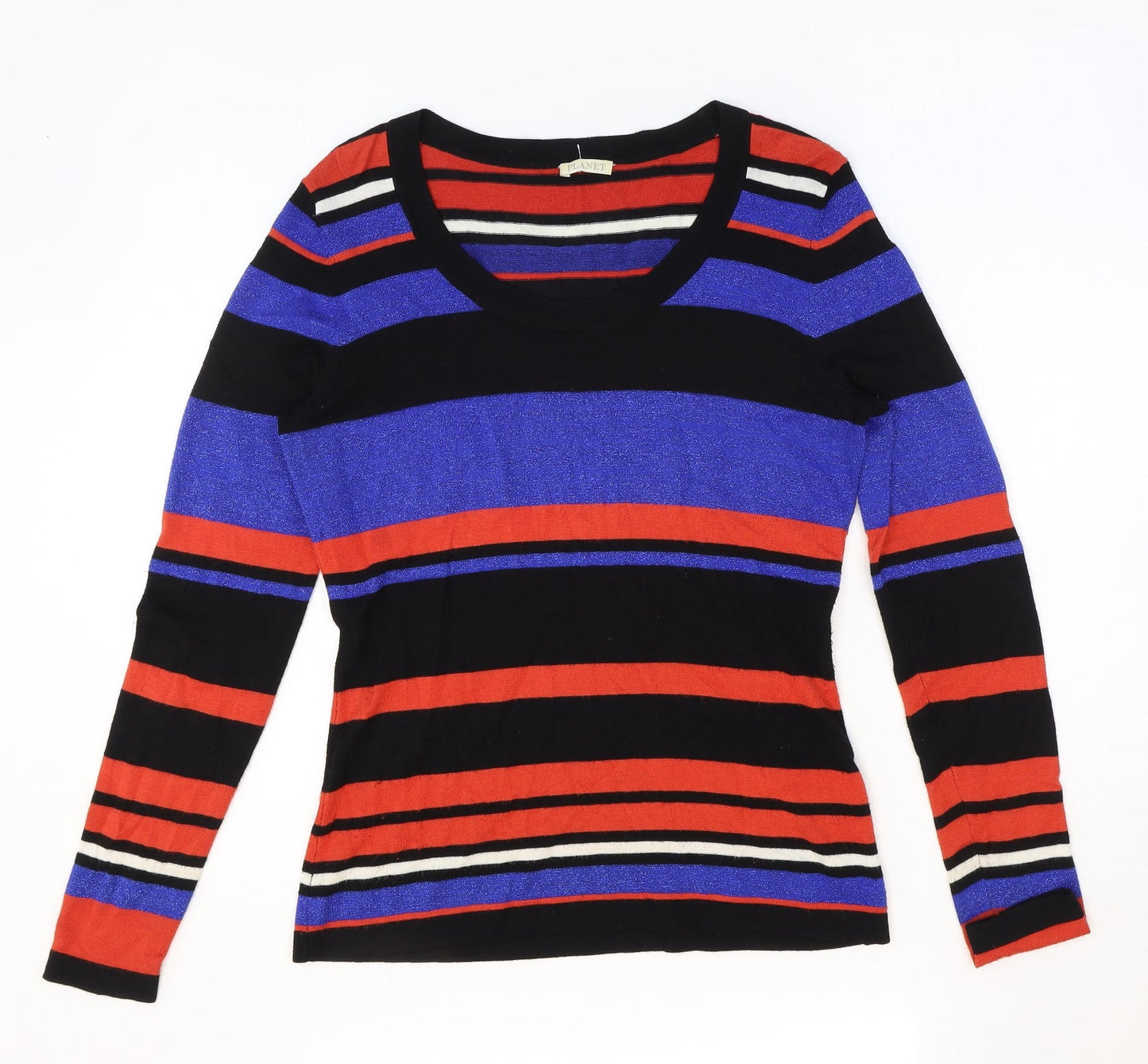Womens UK Size XS Planet Black Pullover Jumper