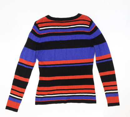 Womens UK Size XS Planet Black Pullover Jumper