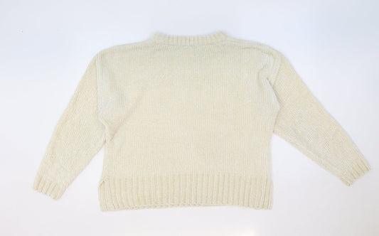 Womens UK Size M Marks and Spencer Grey Pullover Jumper