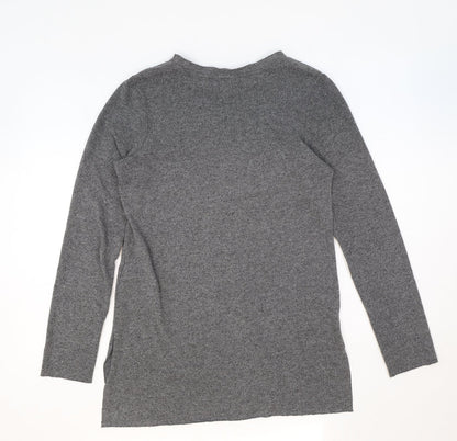 Womens UK Size 8 Topshop Grey Pullover Jumper