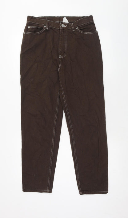Womens UK Size 30 in Preworn Regular Fit Straight Brown Jeans