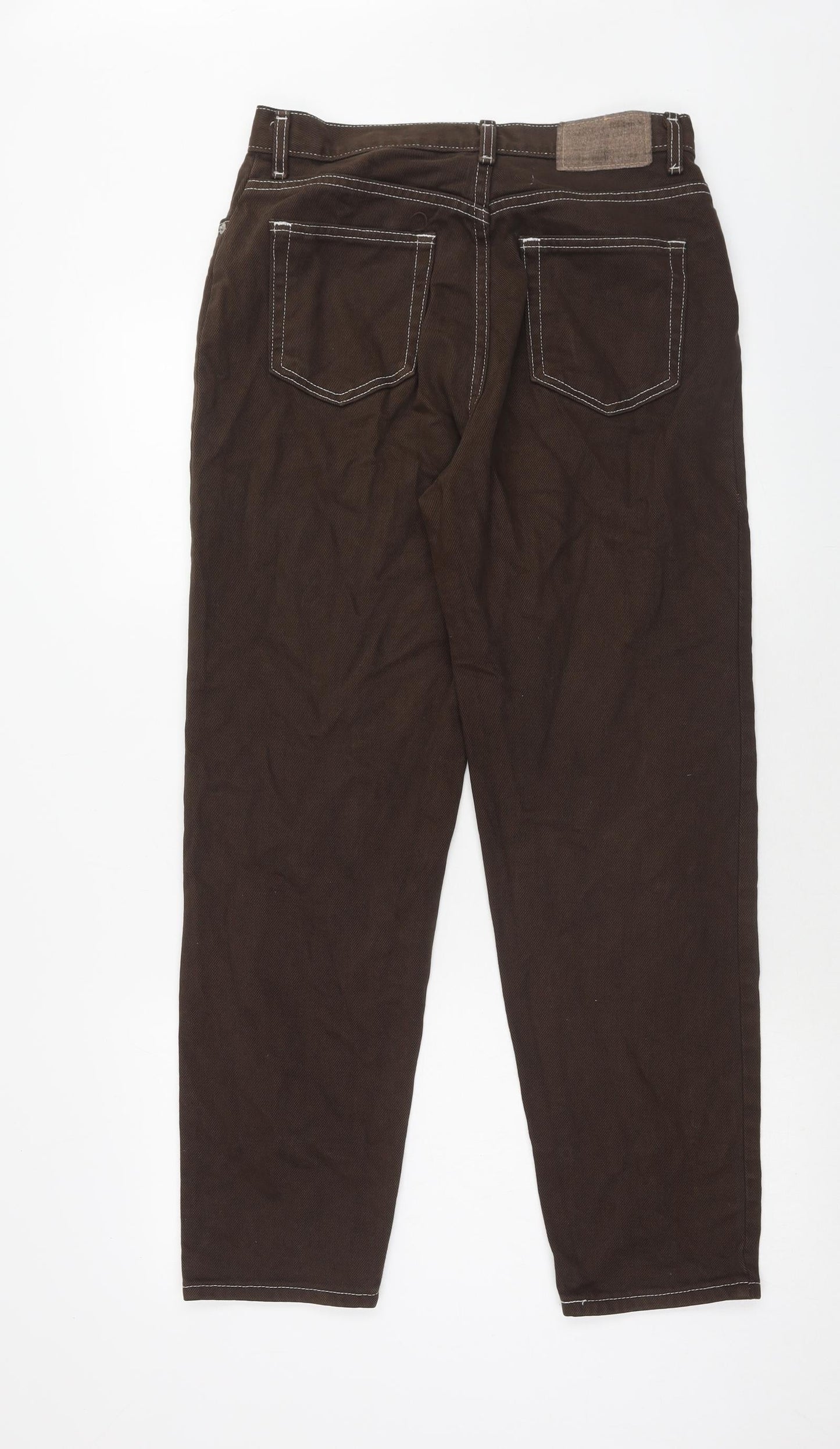 Womens UK Size 30 in Preworn Regular Fit Straight Brown Jeans