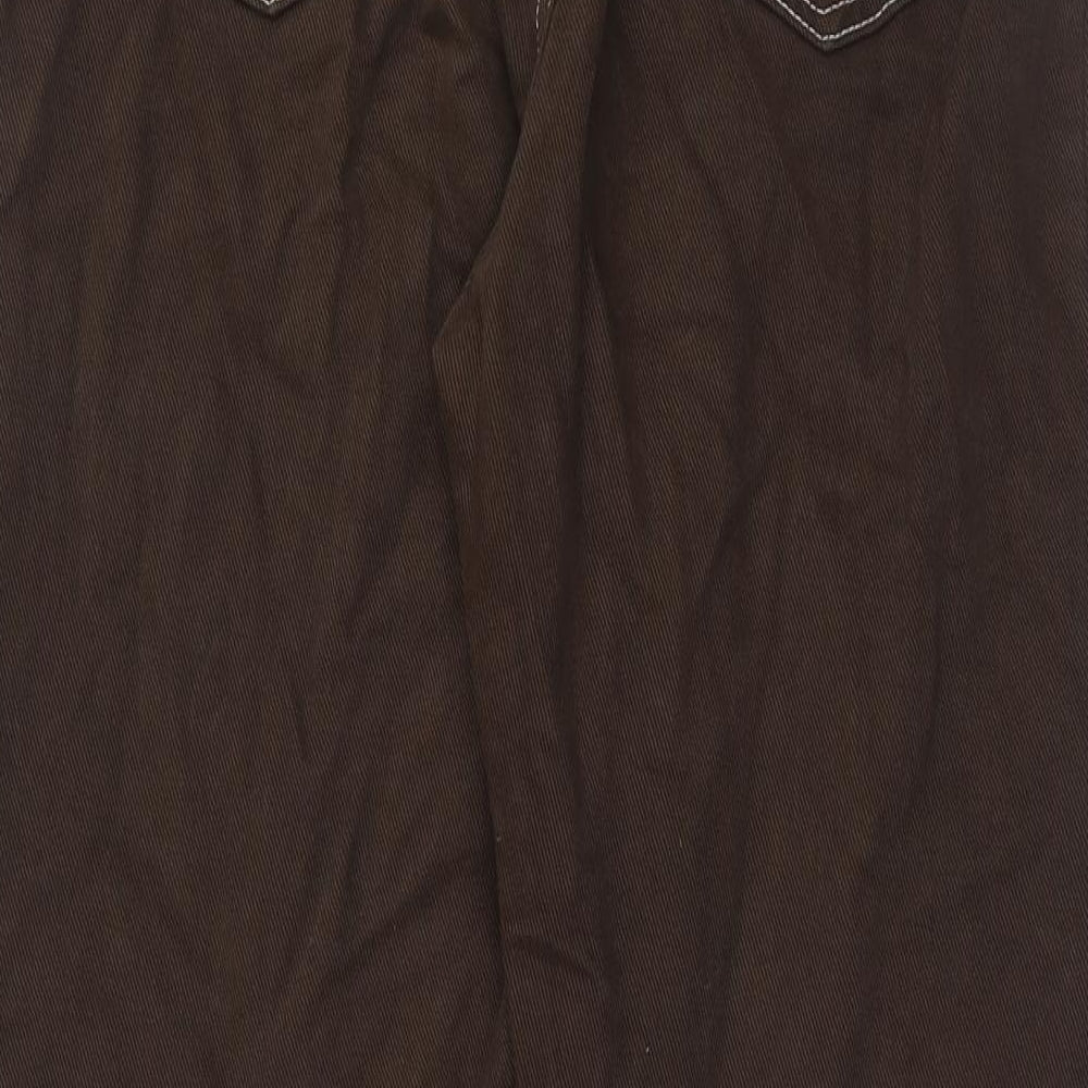Womens UK Size 30 in Preworn Regular Fit Straight Brown Jeans
