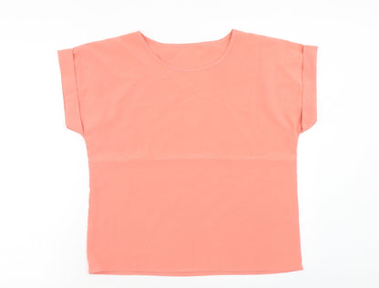 Womens UK Size M EMERY ROSE Pink Basic T-Shirt
