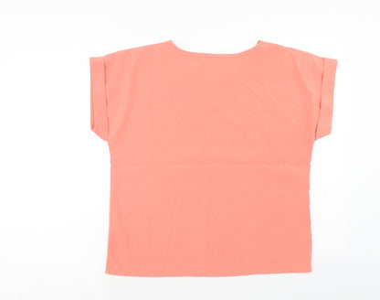 Womens UK Size M EMERY ROSE Pink Basic T-Shirt