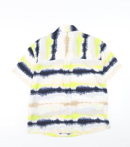 Womens UK Size 6 Marks and Spencer Multicoloured Basic Button-Up