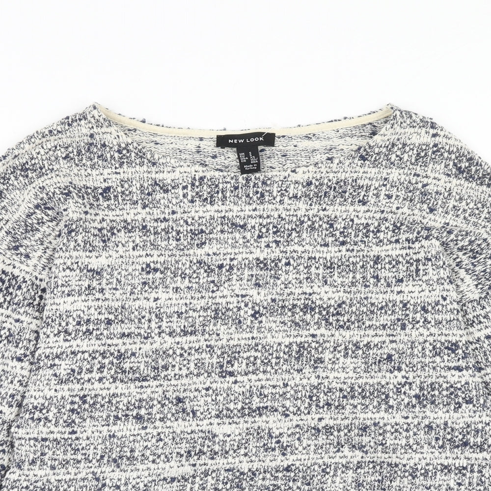 Womens UK Size S New Look Blue Pullover Jumper