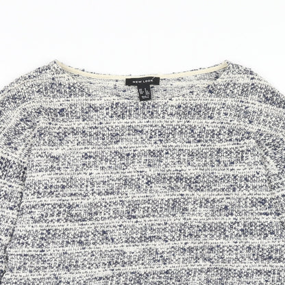 Womens UK Size S New Look Blue Pullover Jumper