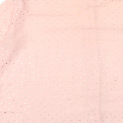 Womens UK Size 10 Louche Pink Basic Button-Up