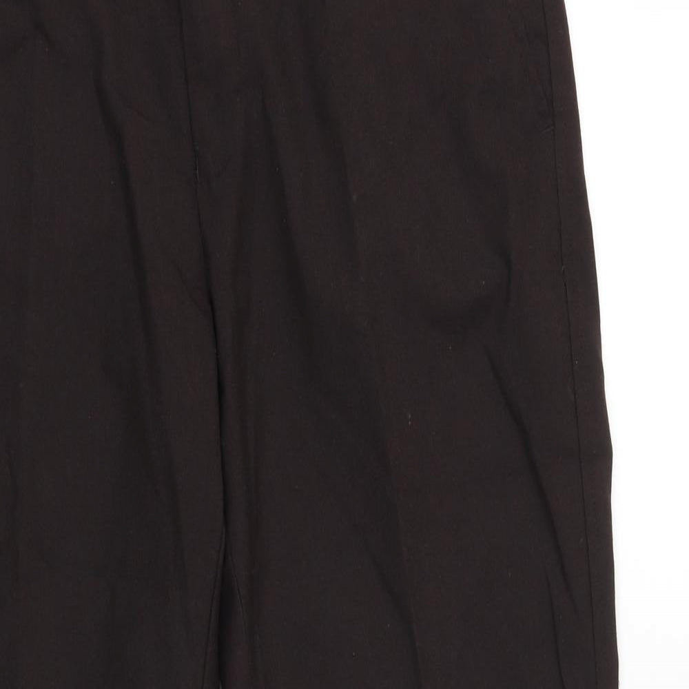 NEXT Mens Brown Polyester Capri Trousers Size 30 in L29 in Regular Zip