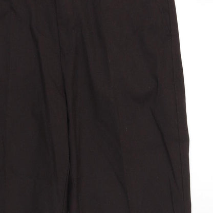 NEXT Mens Brown Polyester Capri Trousers Size 30 in L29 in Regular Zip